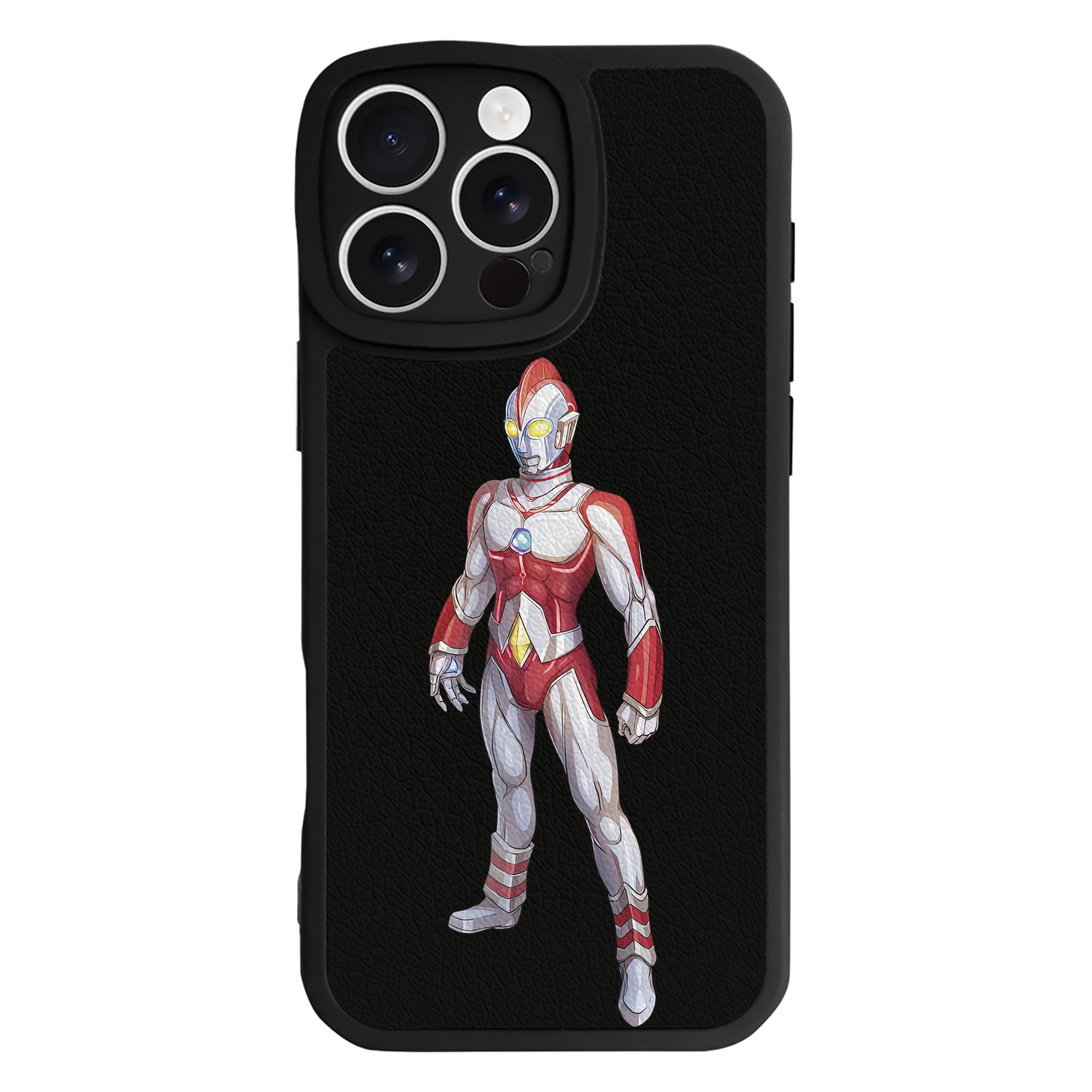 （画像用） ウルトラマン Ultraman 【iPhone 16シリーズ対応】シリコンスマホケース（レザー調） 材質：シリコン